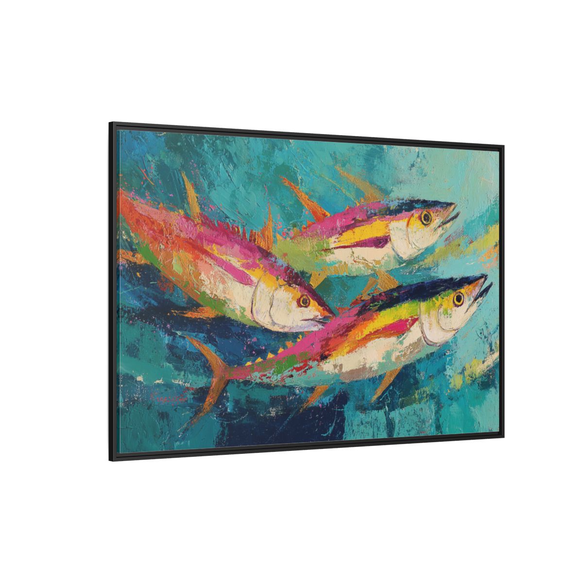 Colorful Fish Underwater Scene Art - Vibrant Coastal Decor