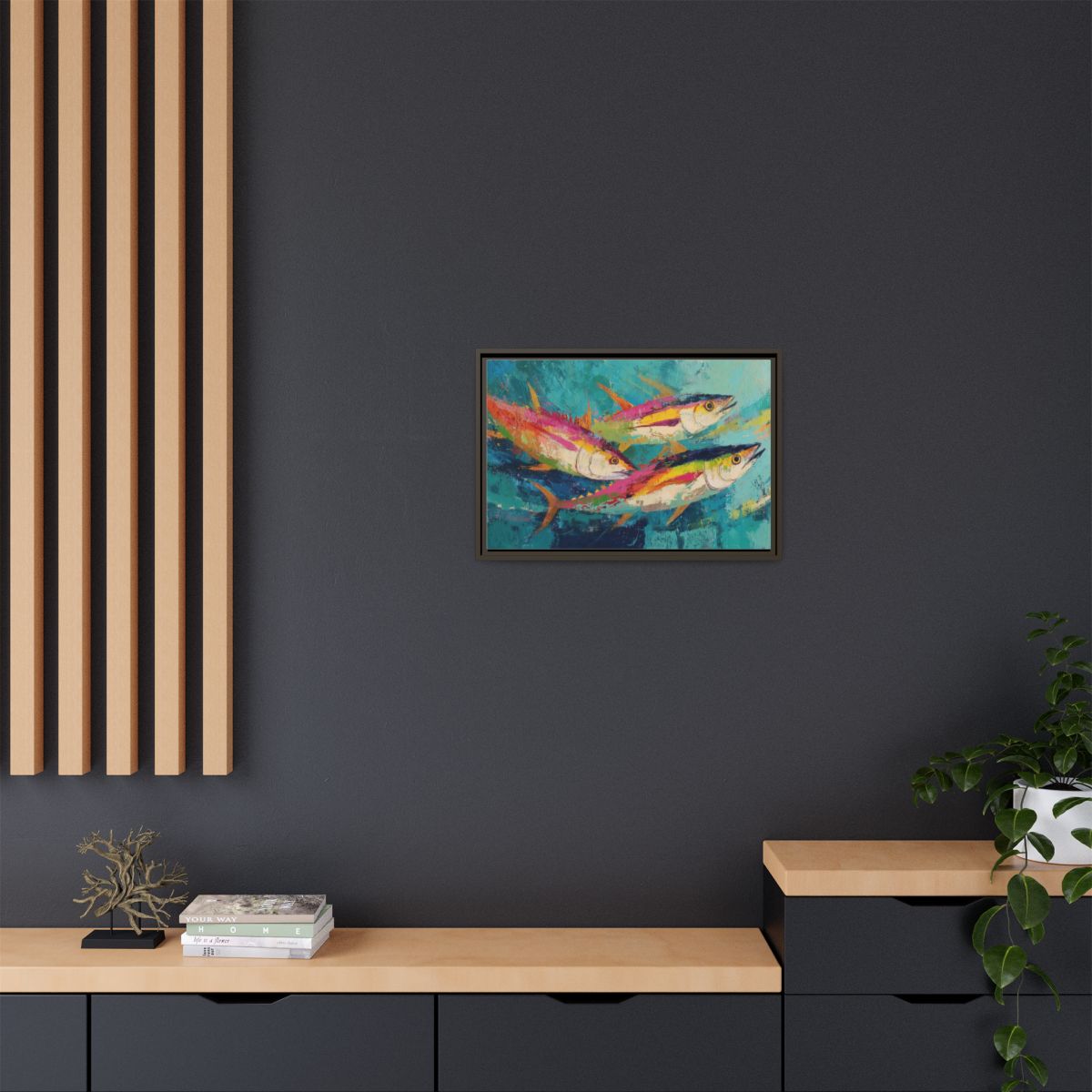 Colorful Fish Underwater Scene Art - Vibrant Coastal Decor