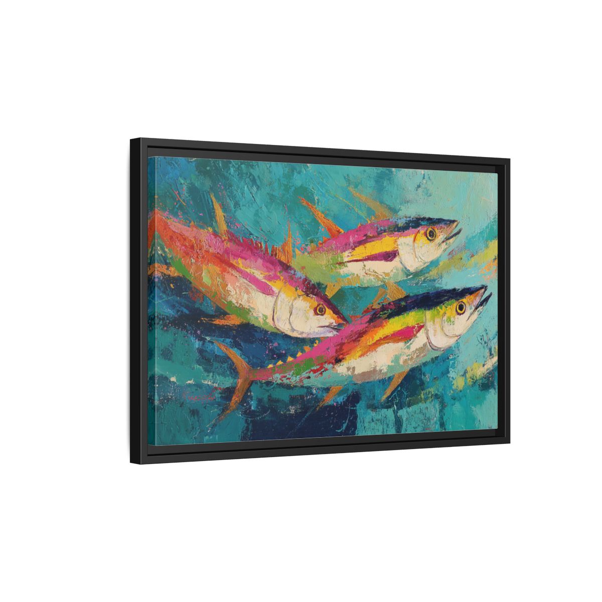 Colorful Fish Underwater Scene Art - Vibrant Coastal Decor