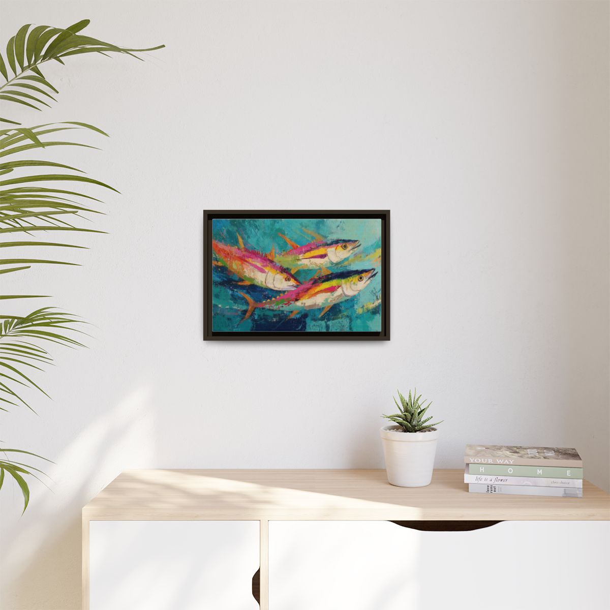 Colorful Fish Underwater Scene Art - Vibrant Coastal Decor