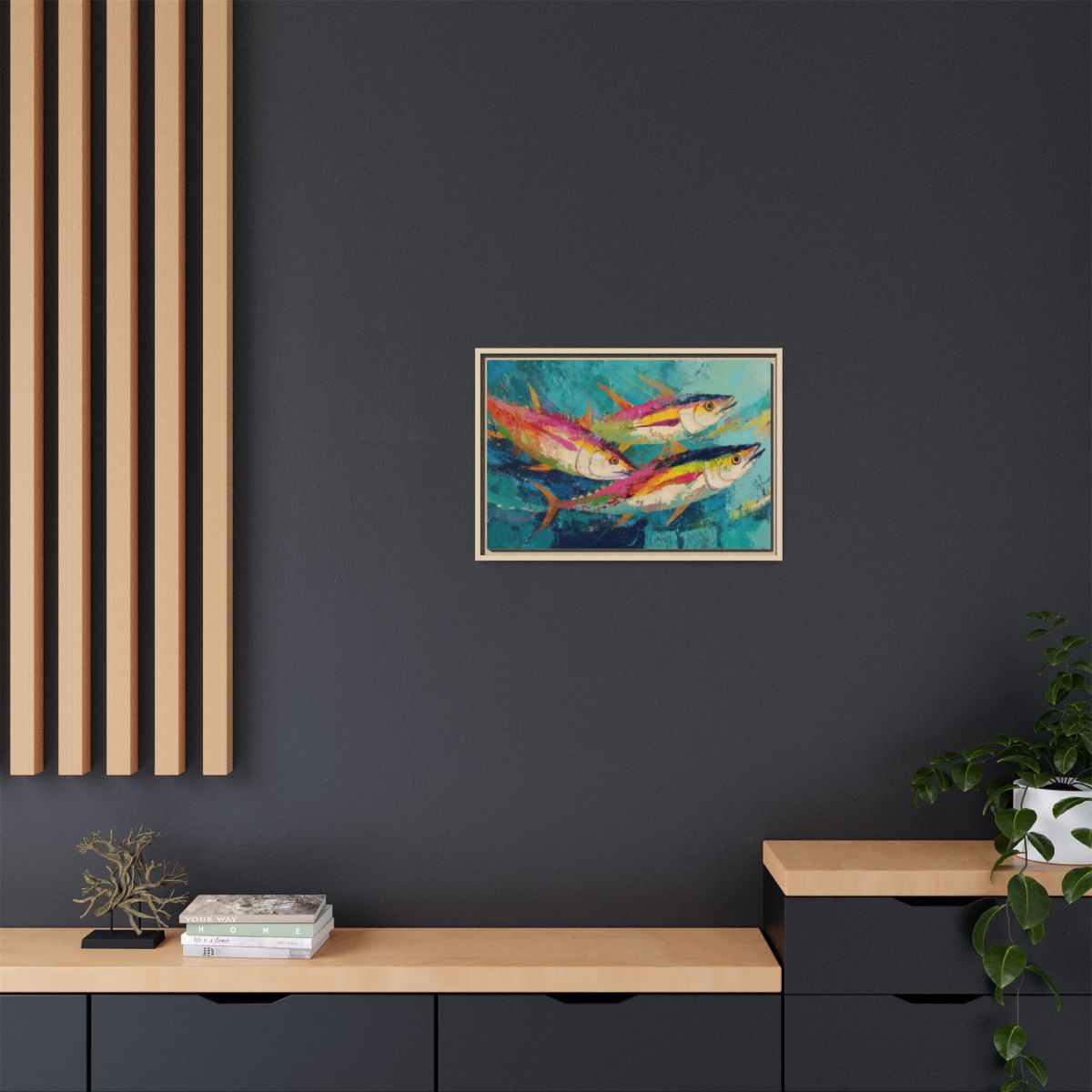 Colorful Fish Underwater Scene Art - Vibrant Coastal Decor