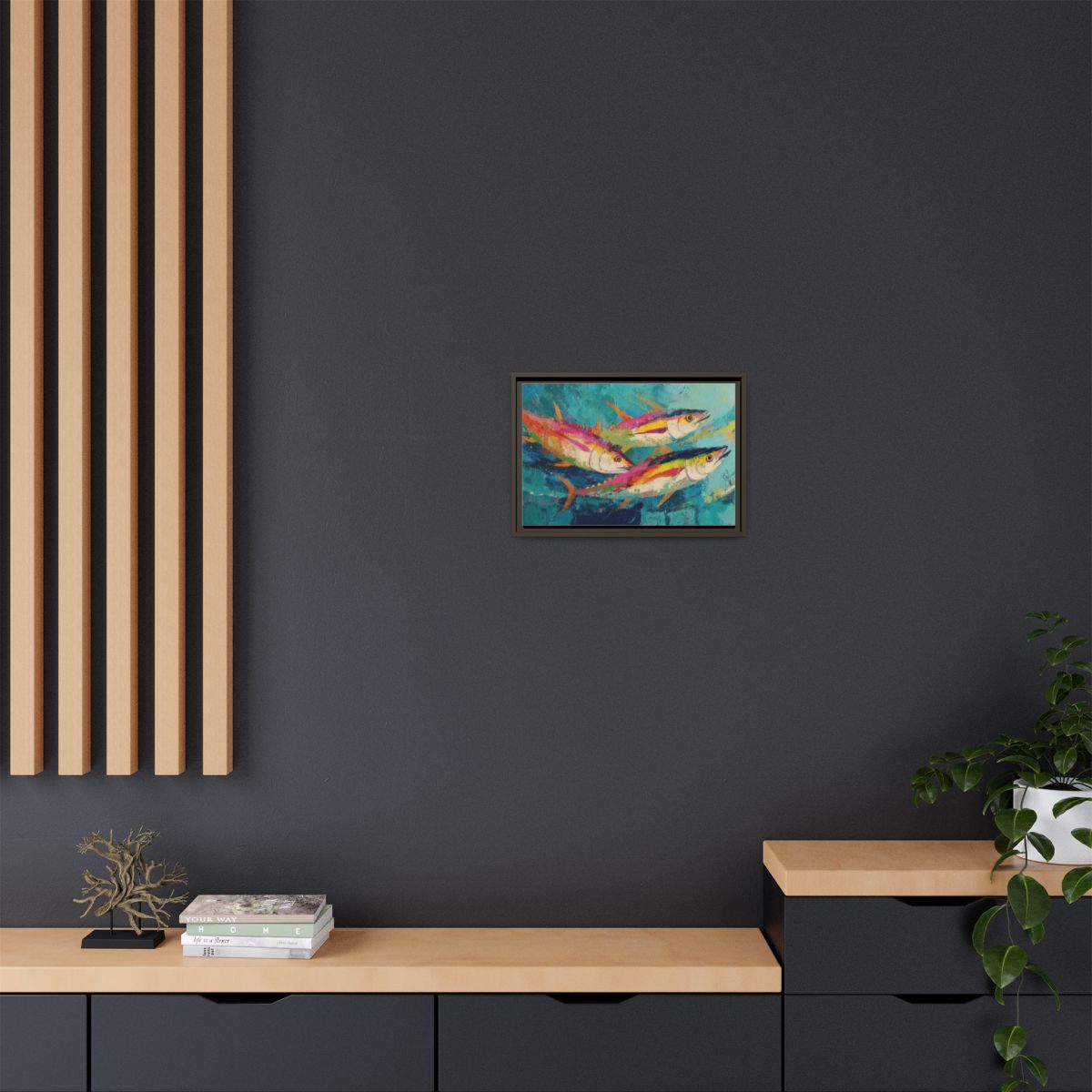 Colorful Fish Underwater Scene Art - Vibrant Coastal Decor