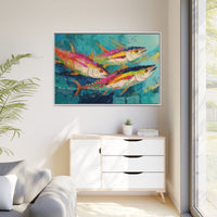 Colorful Fish Underwater Scene Art - Vibrant Coastal Decor