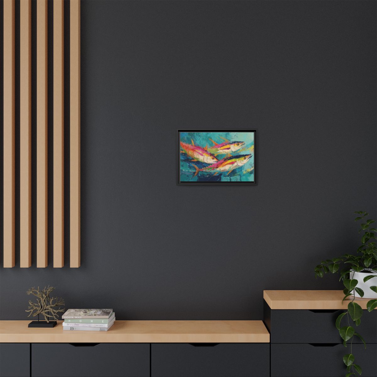 Colorful Fish Underwater Scene Art - Vibrant Coastal Decor