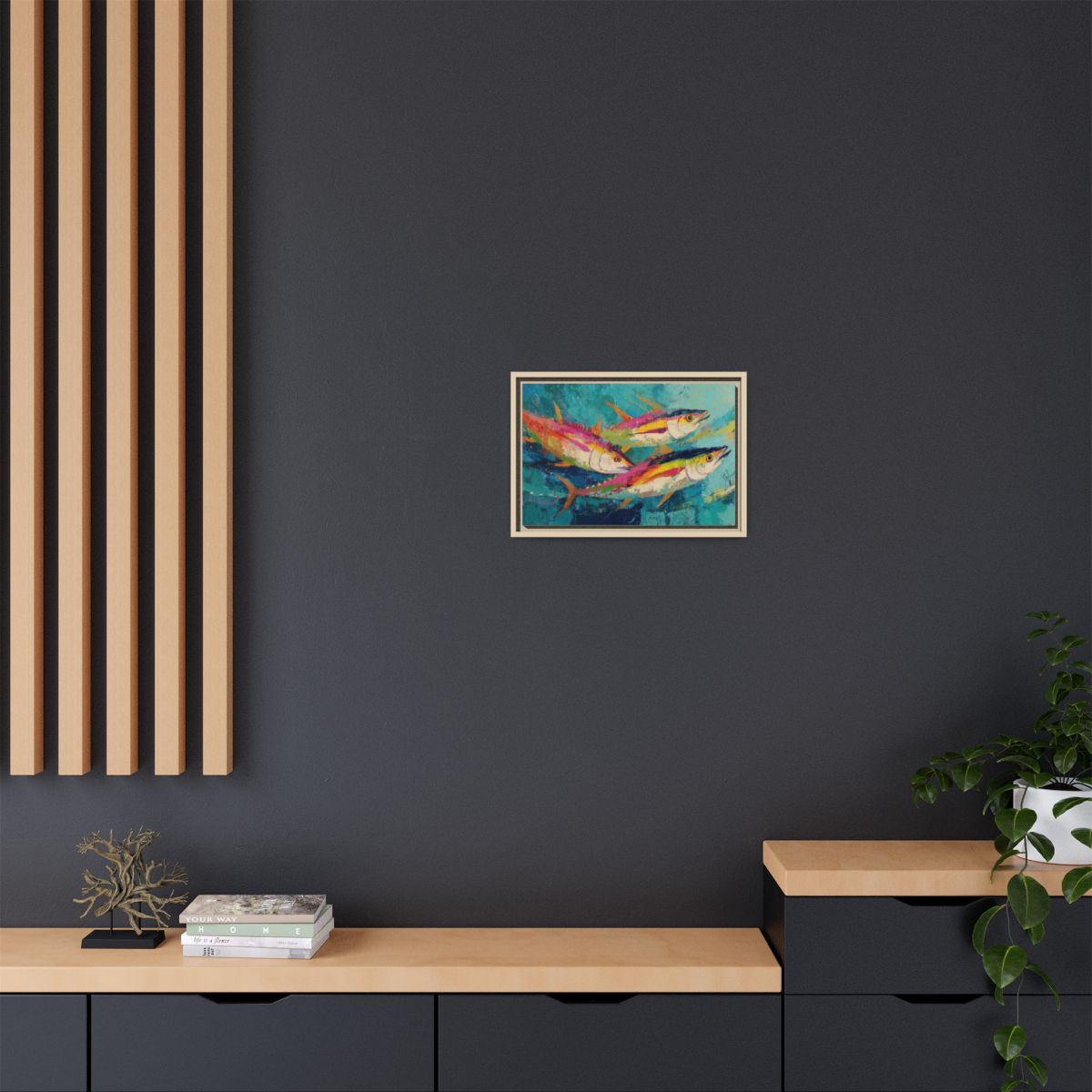 Colorful Fish Underwater Scene Art - Vibrant Coastal Decor