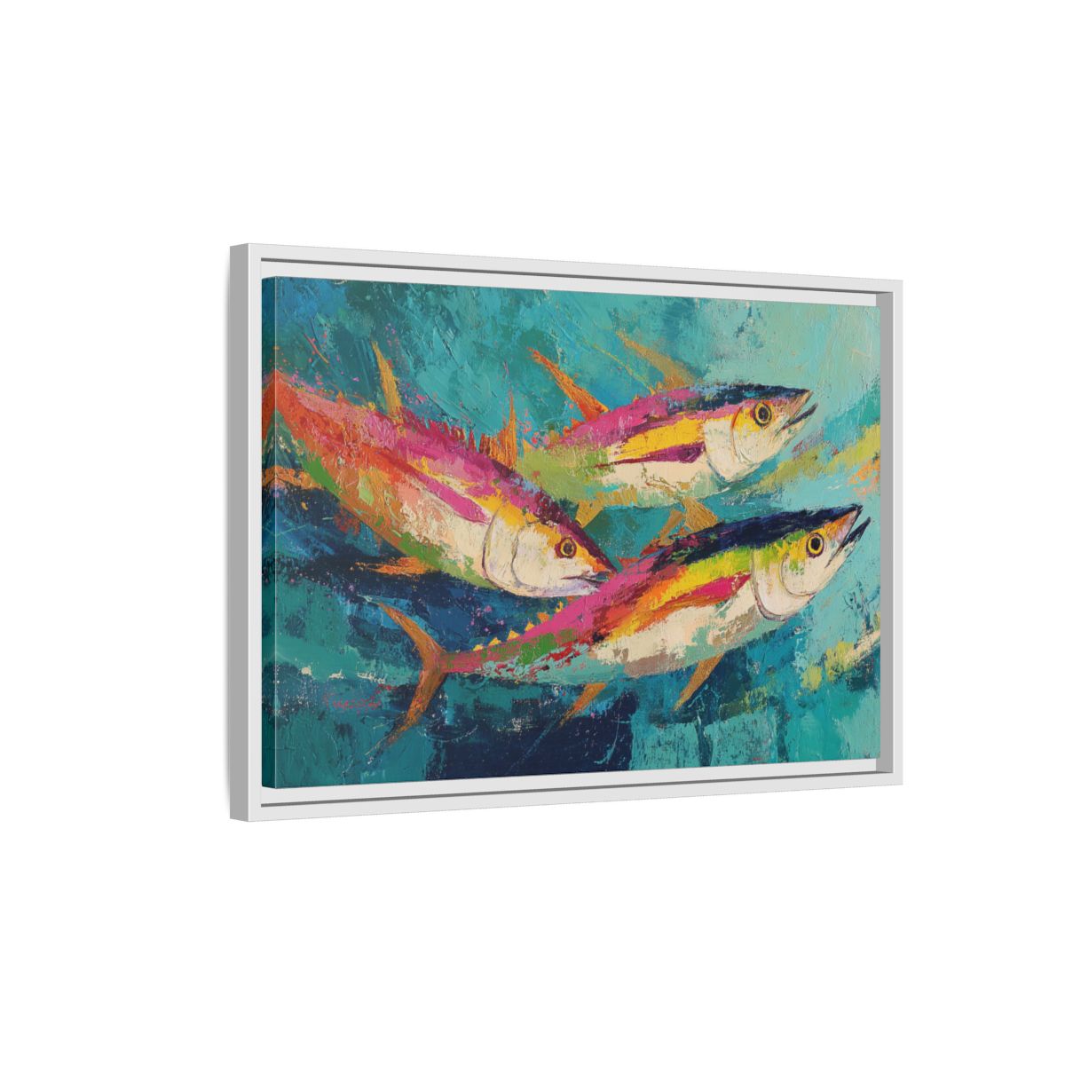 Colorful Fish Underwater Scene Art - Vibrant Coastal Decor