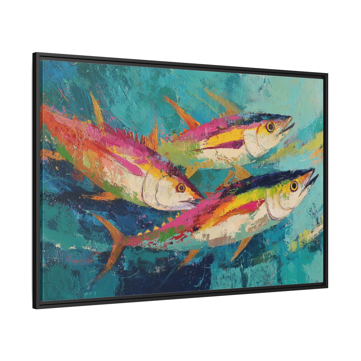Colorful Fish Underwater Scene Art - Vibrant Coastal Decor