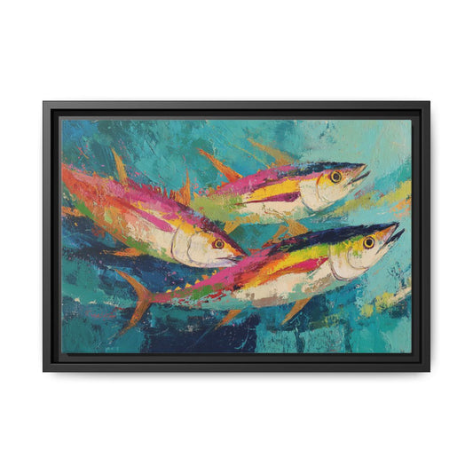 Colorful Fish Underwater Scene Art - Vibrant Coastal Decor