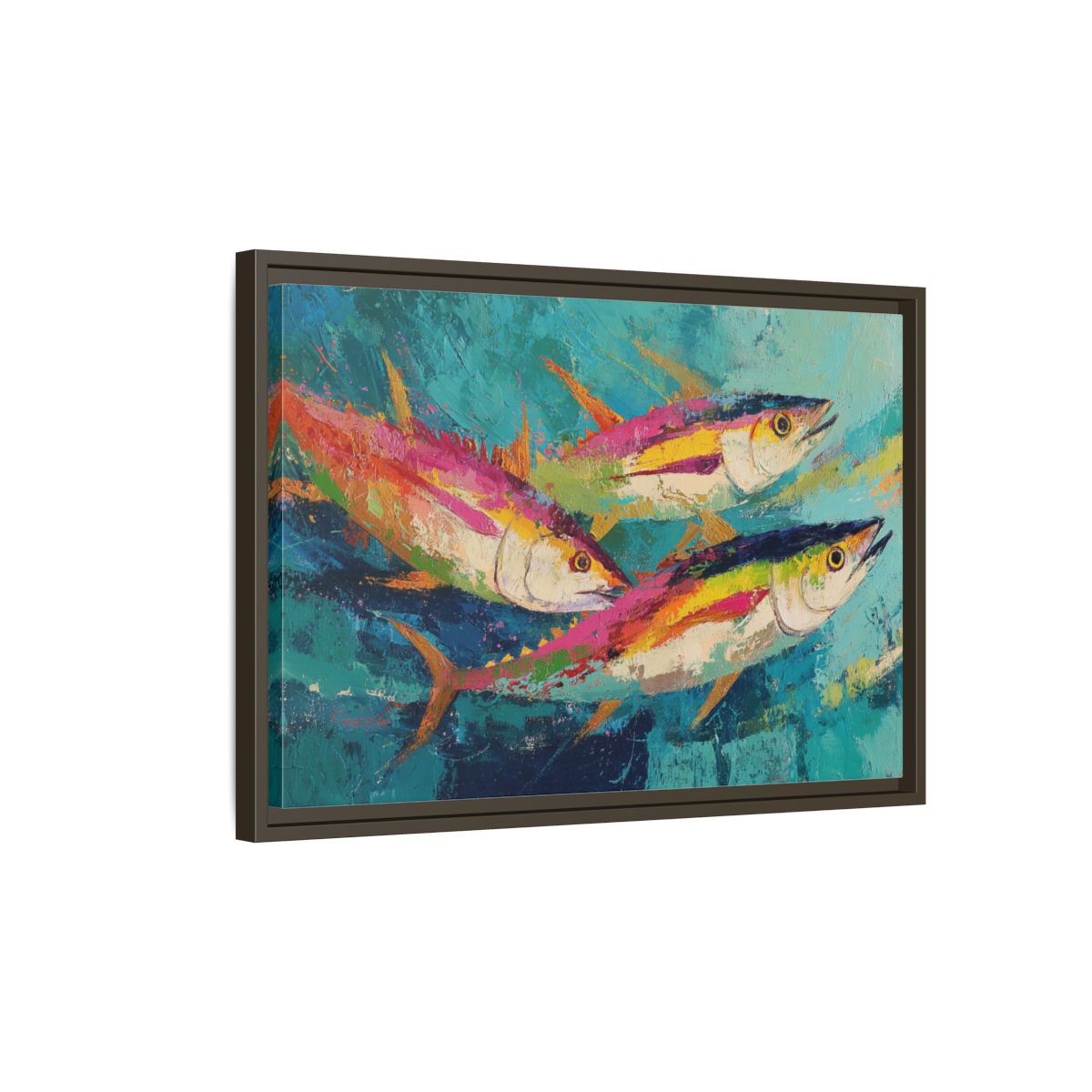 Colorful Fish Underwater Scene Art - Vibrant Coastal Decor