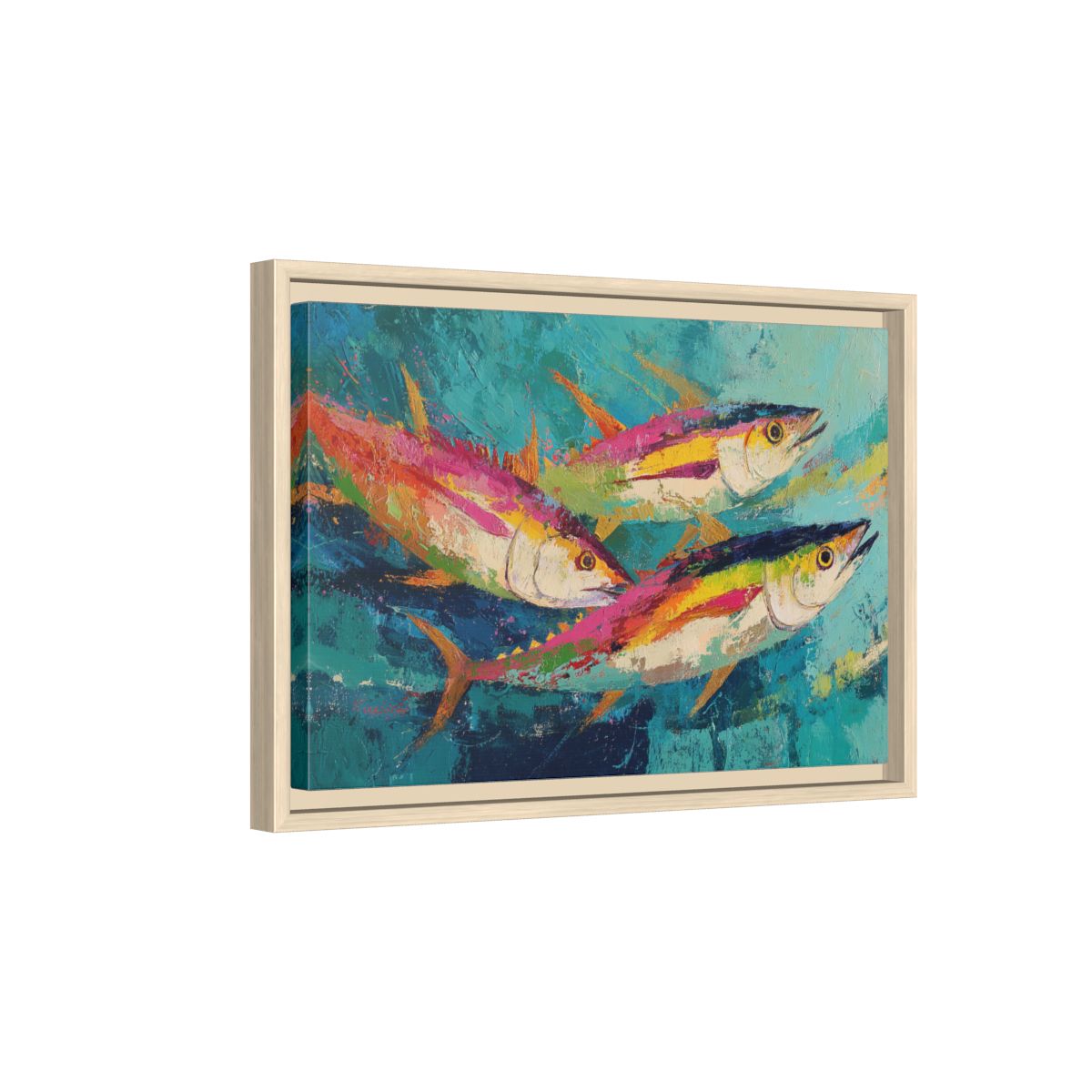 Colorful Fish Underwater Scene Art - Vibrant Coastal Decor