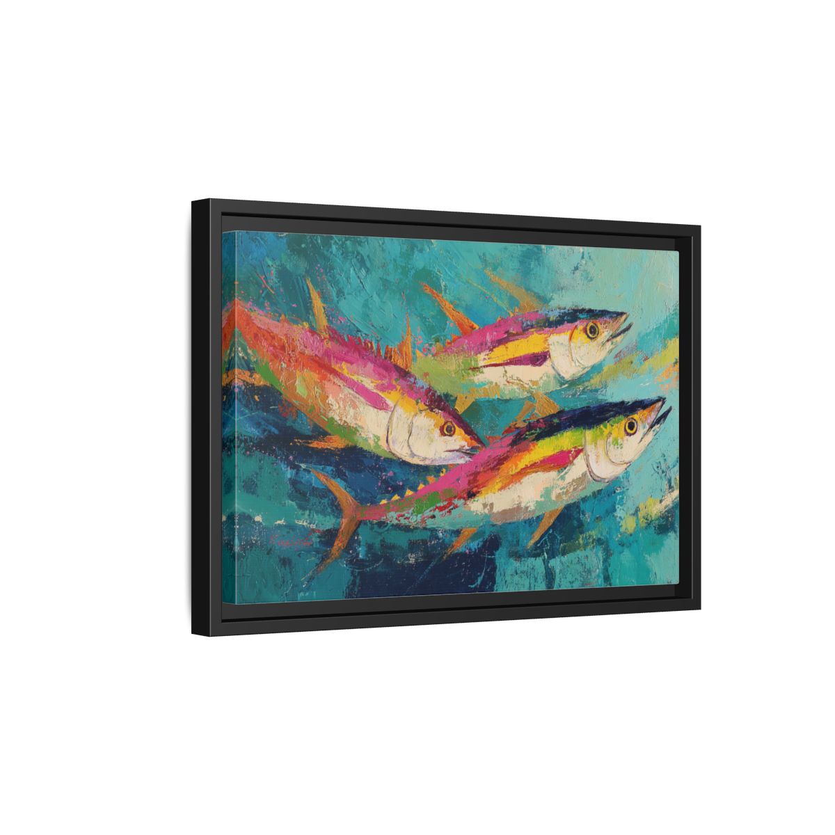 Colorful Fish Underwater Scene Art - Vibrant Coastal Decor
