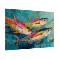 Colorful Fish Underwater Scene Art - Vibrant Coastal Decor