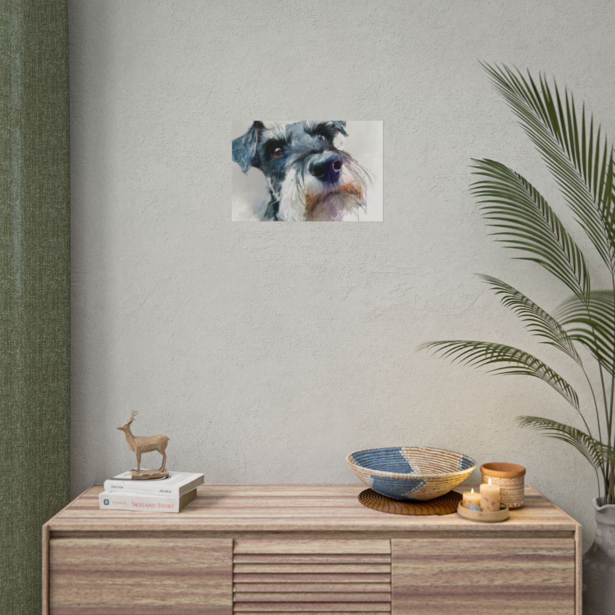 Copy of Miniature Schnauzer Canvas Print – Watercolor Dog Wall Art