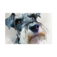 Copy of Miniature Schnauzer Canvas Print – Watercolor Dog Wall Art