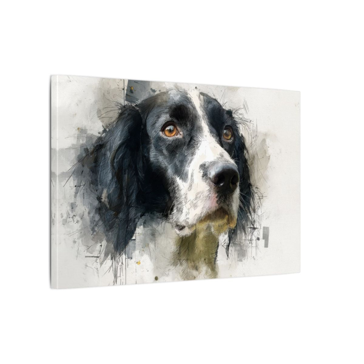 English Springer Spaniel Canvas Print – gallery wrapped canvas, side view
