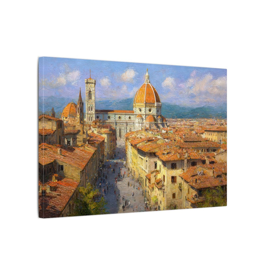 Florence Cathedral Canvas Print – gallery wrapped canvas, side view