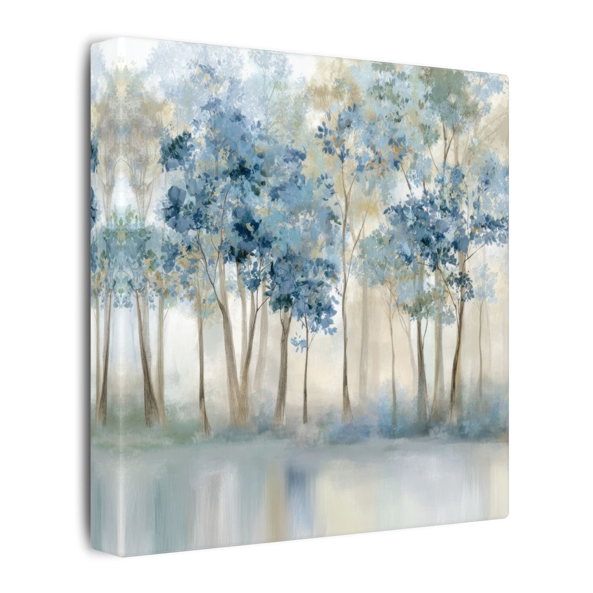 Forest Watercolor Canvas Print – gallery wrapped canvas, side view