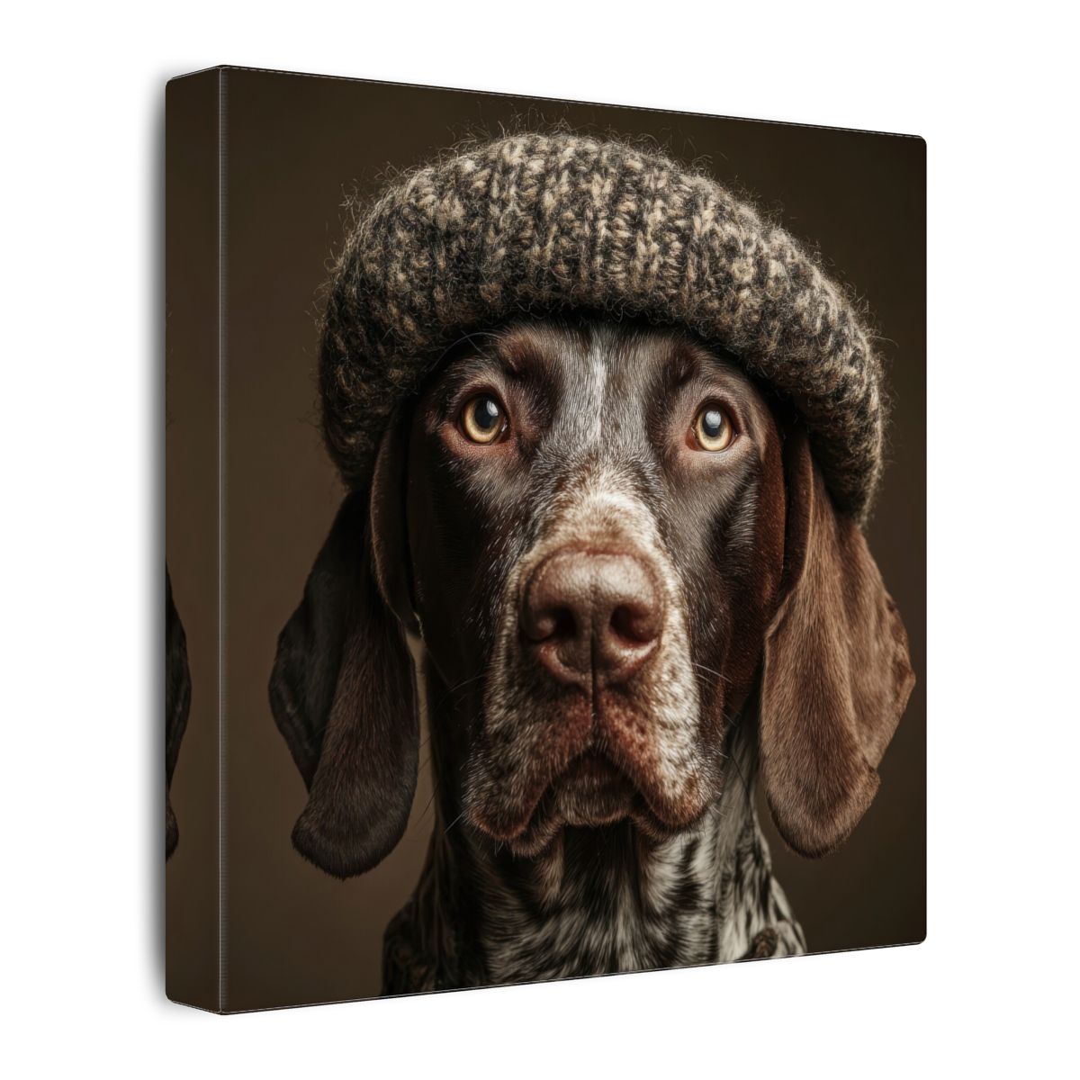 German Shorthaired Pointer Canvas Art – gallery wrapped canvas, side view