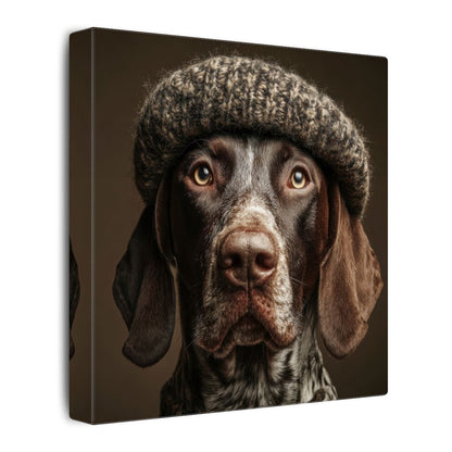 German Shorthaired Pointer Canvas Art – gallery wrapped canvas, side view