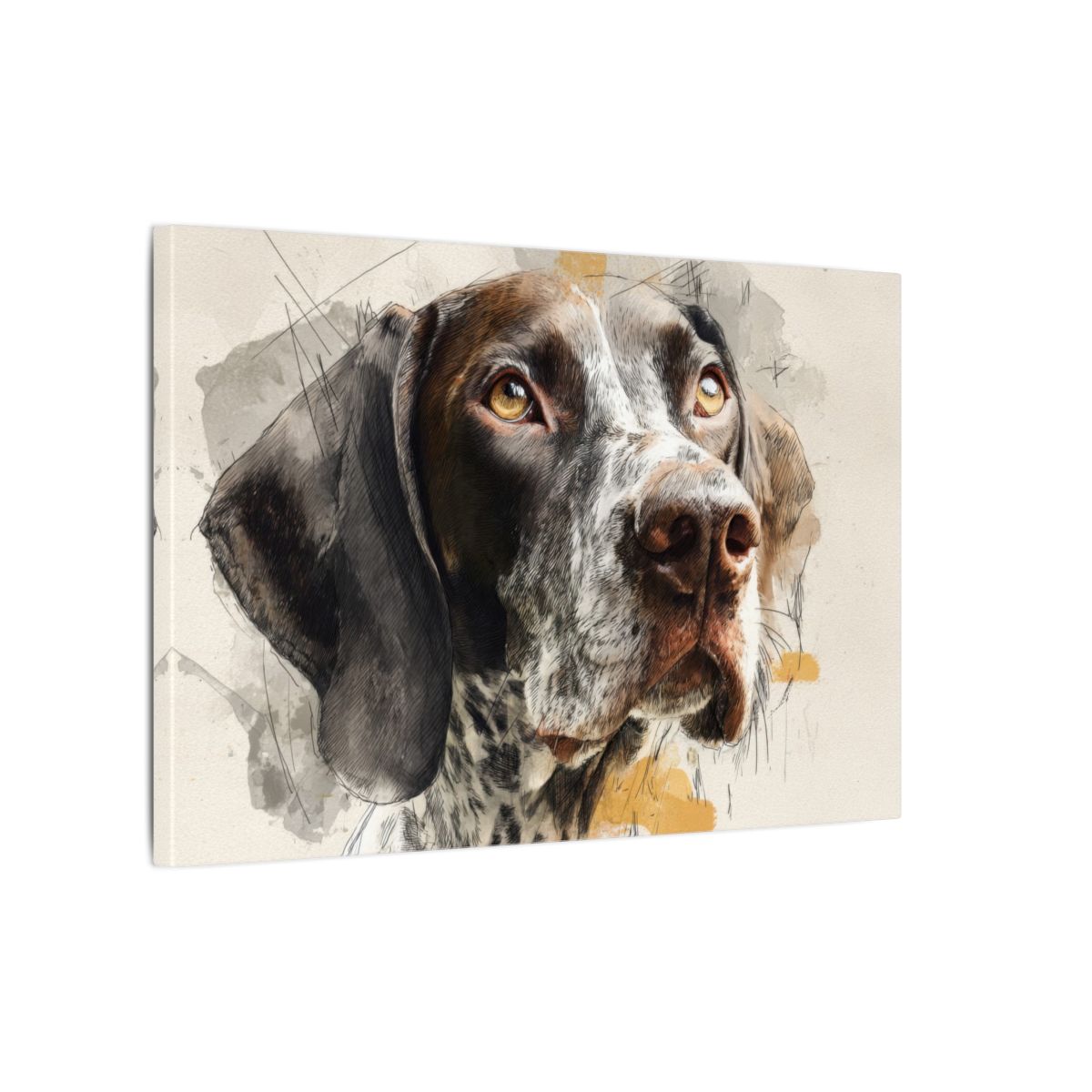 German Shorthaired Pointer Canvas Print – gallery wrapped canvas, side view