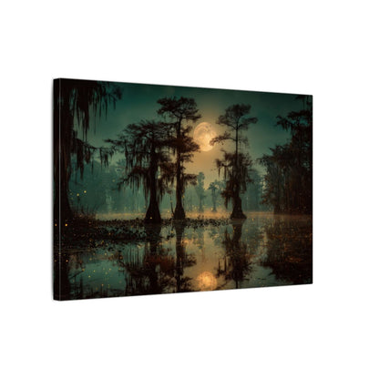 Gothic Swamp Canvas Wall Art – gallery wrapped canvas, side view