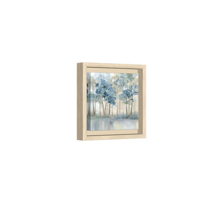 Forest Watercolor Canvas Print – natural wood framed canvas