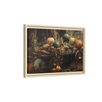 Autumn Harvest Canvas Print – natural wood framed canvas