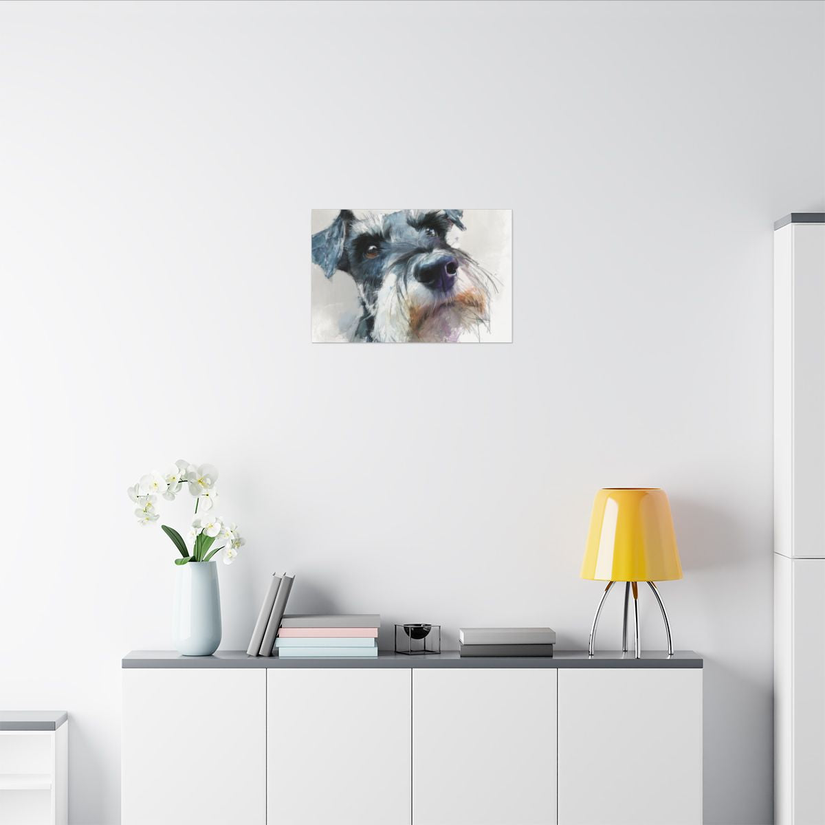 Copy of Miniature Schnauzer Canvas Print – Watercolor Dog Wall Art