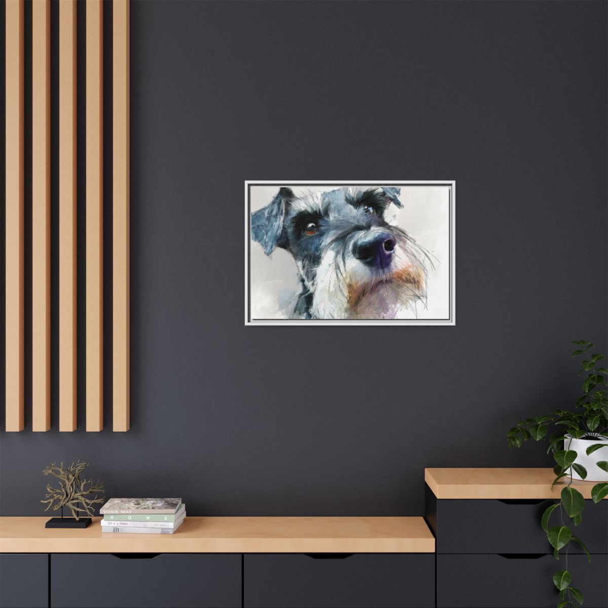 Copy of Miniature Schnauzer Canvas Print – Watercolor Dog Wall Art