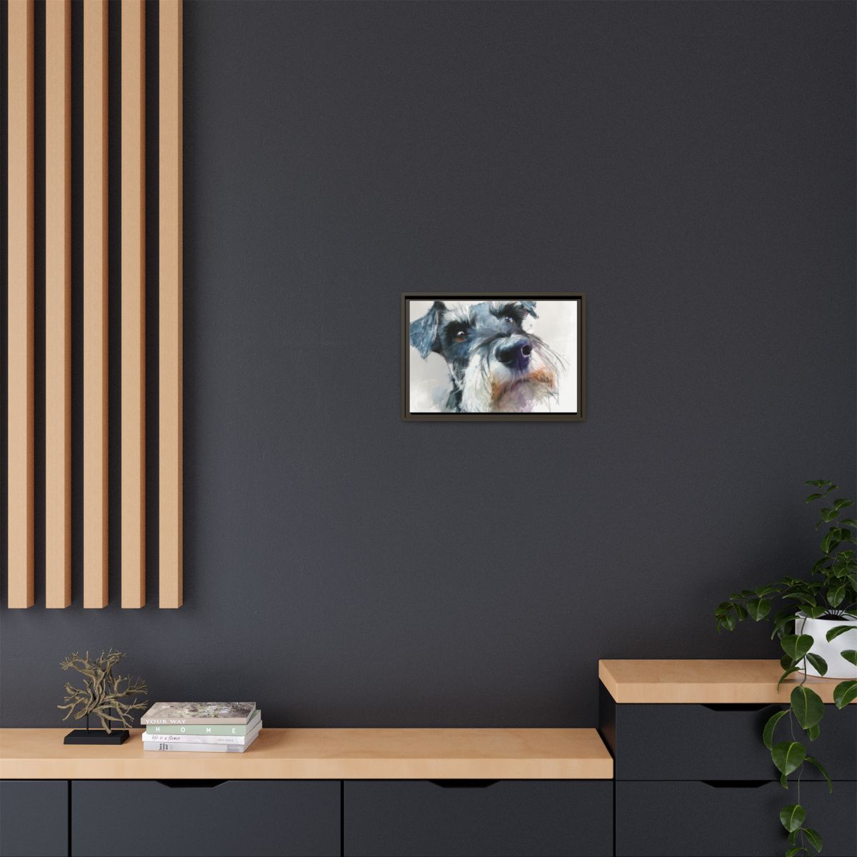 Copy of Miniature Schnauzer Canvas Print – Watercolor Dog Wall Art