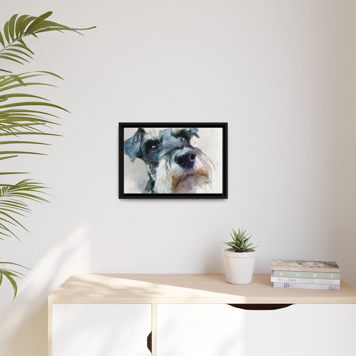 Copy of Miniature Schnauzer Canvas Print – Watercolor Dog Wall Art
