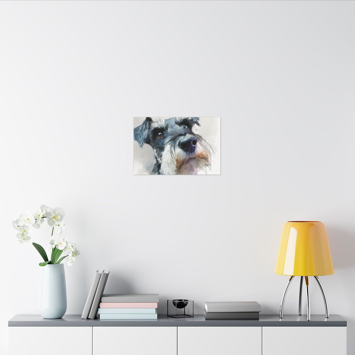 Copy of Miniature Schnauzer Canvas Print – Watercolor Dog Wall Art