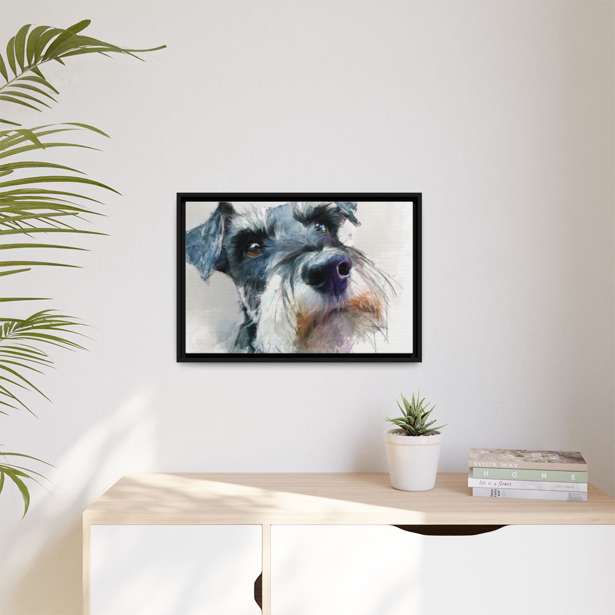 Copy of Miniature Schnauzer Canvas Print – Watercolor Dog Wall Art