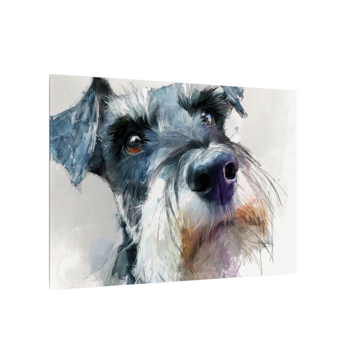 Copy of Miniature Schnauzer Canvas Print – Watercolor Dog Wall Art