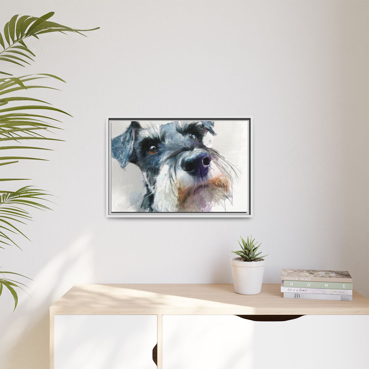 Copy of Miniature Schnauzer Canvas Print – Watercolor Dog Wall Art