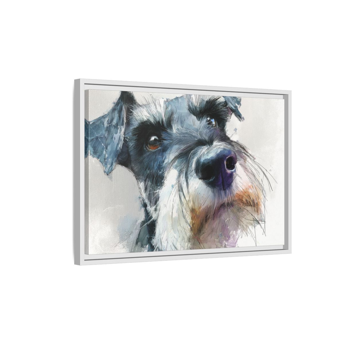 Copy of Miniature Schnauzer Canvas Print – Watercolor Dog Wall Art