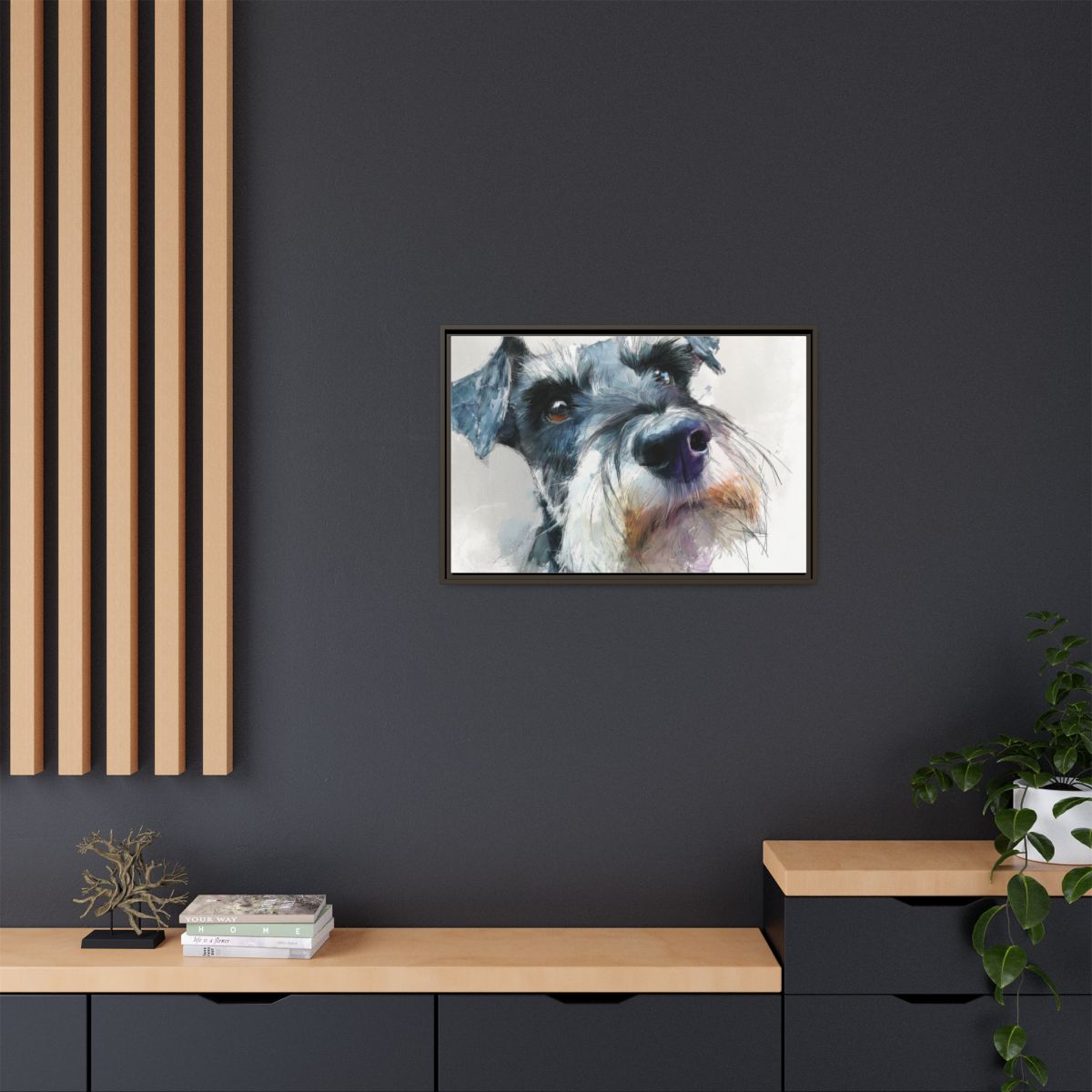 Copy of Miniature Schnauzer Canvas Print – Watercolor Dog Wall Art