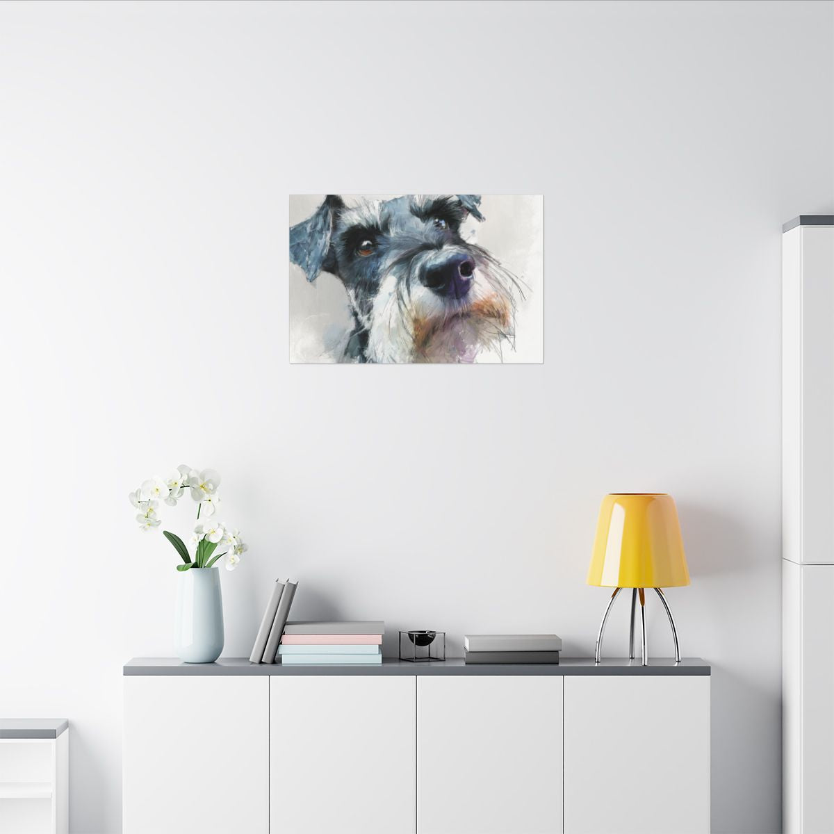 Copy of Miniature Schnauzer Canvas Print – Watercolor Dog Wall Art