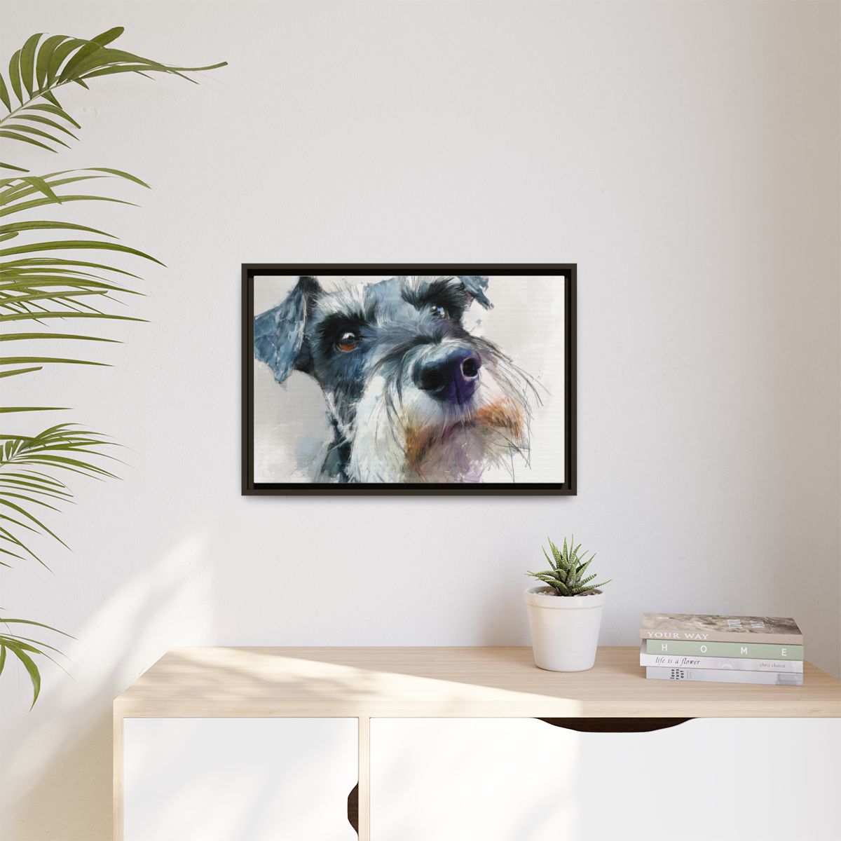 Copy of Miniature Schnauzer Canvas Print – Watercolor Dog Wall Art