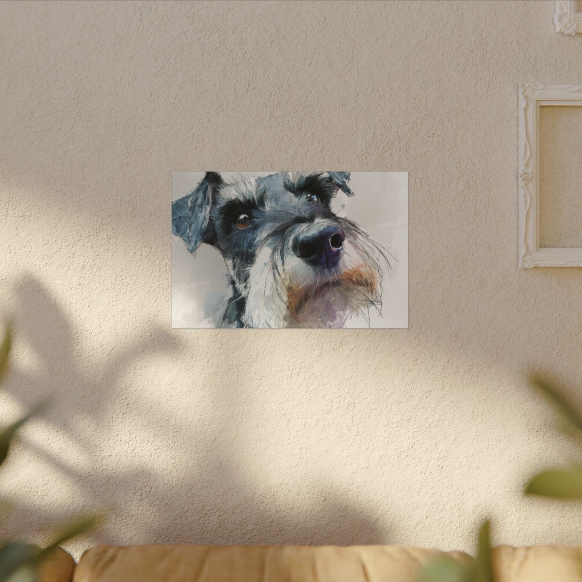Copy of Miniature Schnauzer Canvas Print – Watercolor Dog Wall Art