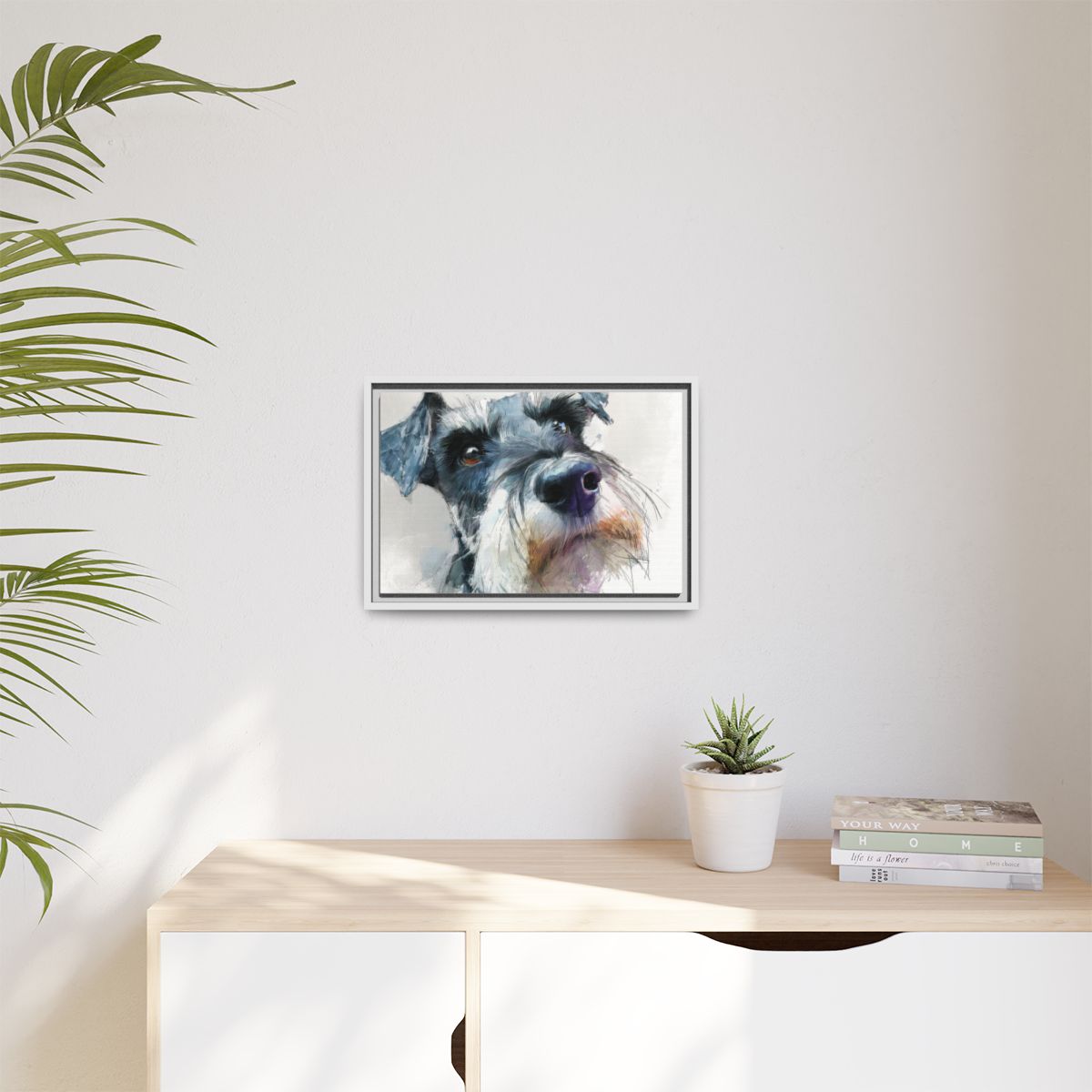 Copy of Miniature Schnauzer Canvas Print – Watercolor Dog Wall Art