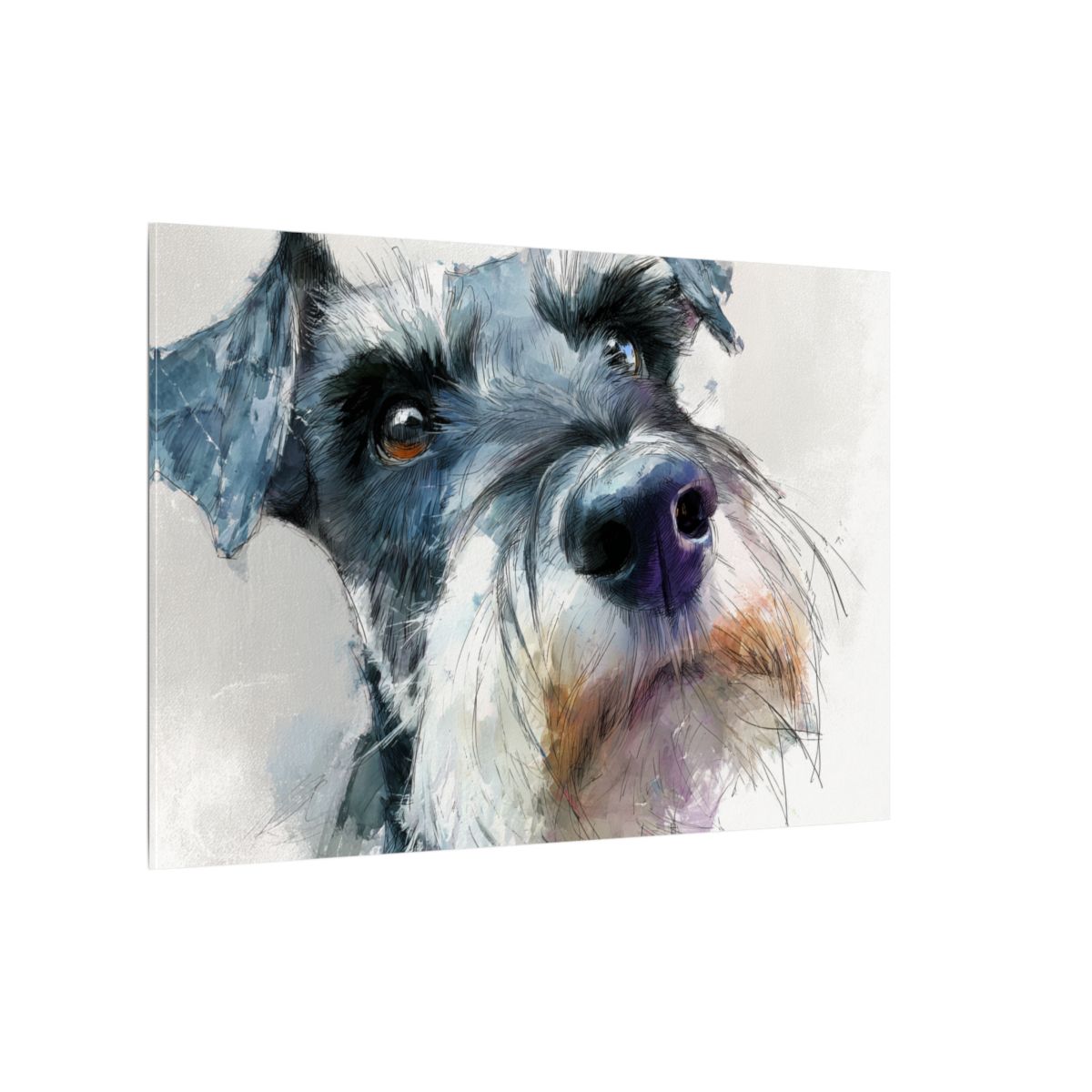 Copy of Miniature Schnauzer Canvas Print – Watercolor Dog Wall Art