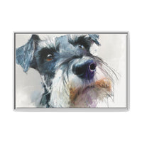 Copy of Miniature Schnauzer Canvas Print – Watercolor Dog Wall Art