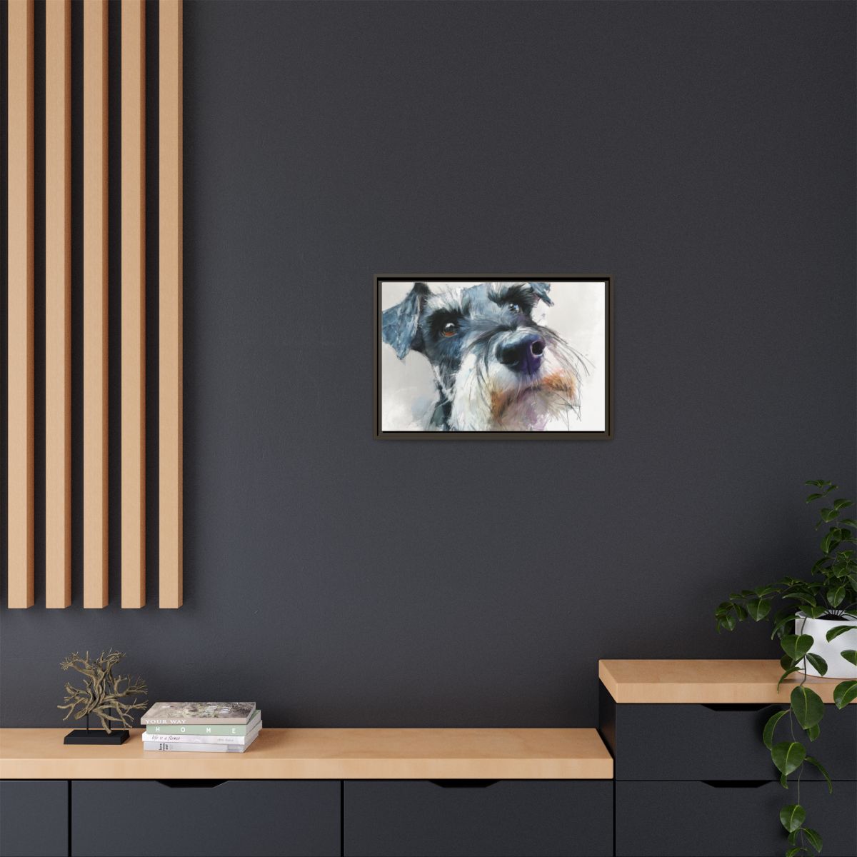 Copy of Miniature Schnauzer Canvas Print – Watercolor Dog Wall Art