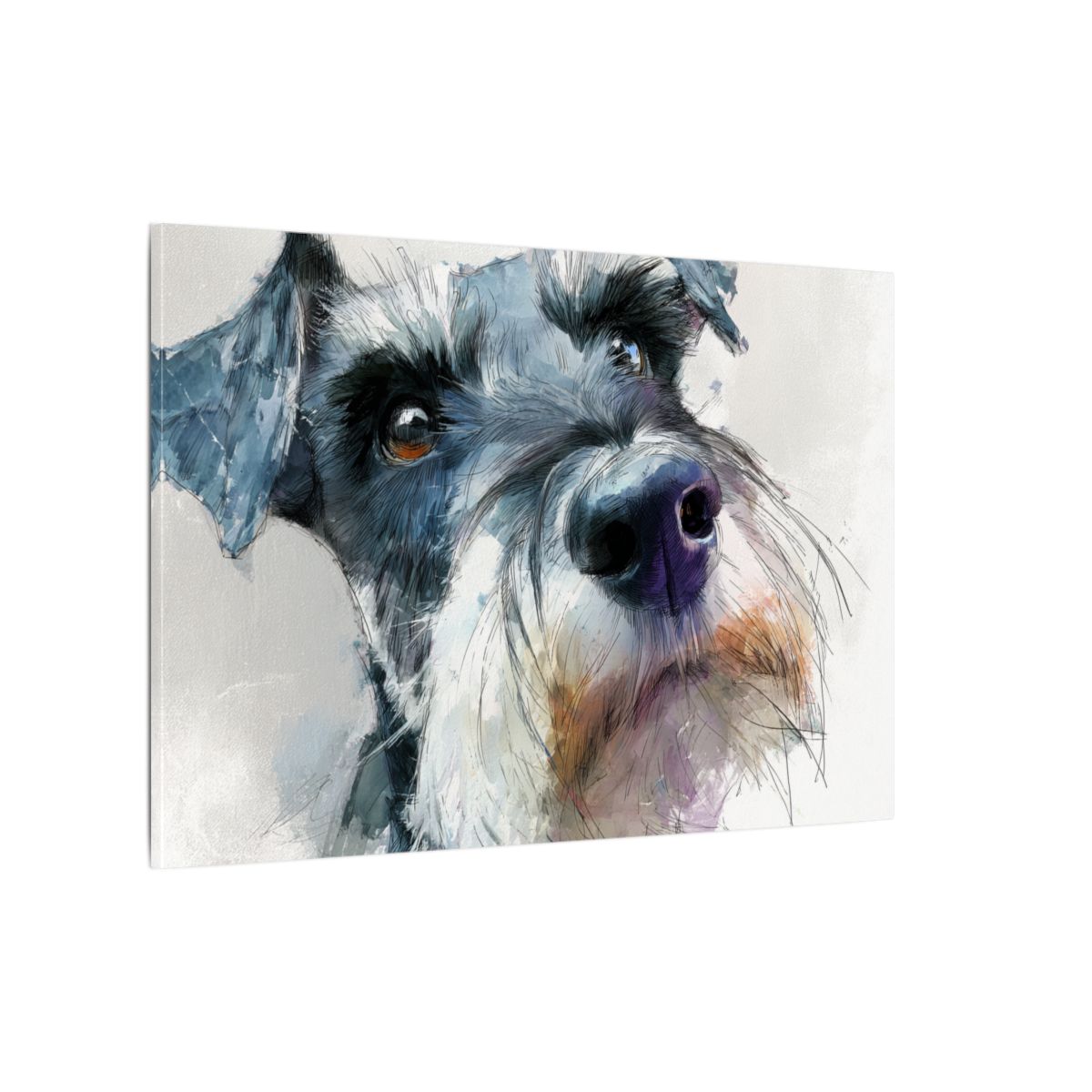 Copy of Miniature Schnauzer Canvas Print – Watercolor Dog Wall Art