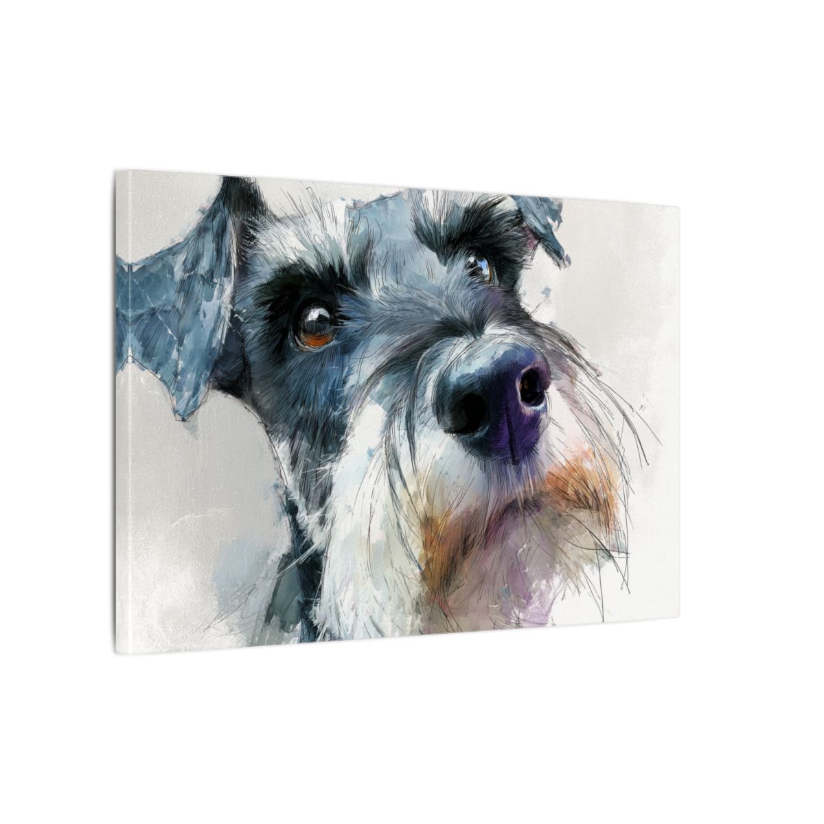 Copy of Miniature Schnauzer Canvas Print – Watercolor Dog Wall Art