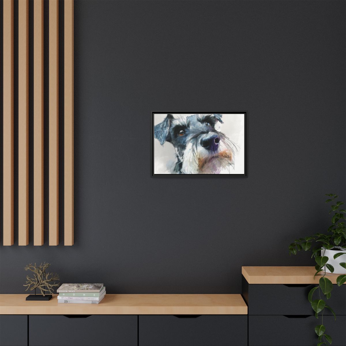 Copy of Miniature Schnauzer Canvas Print – Watercolor Dog Wall Art