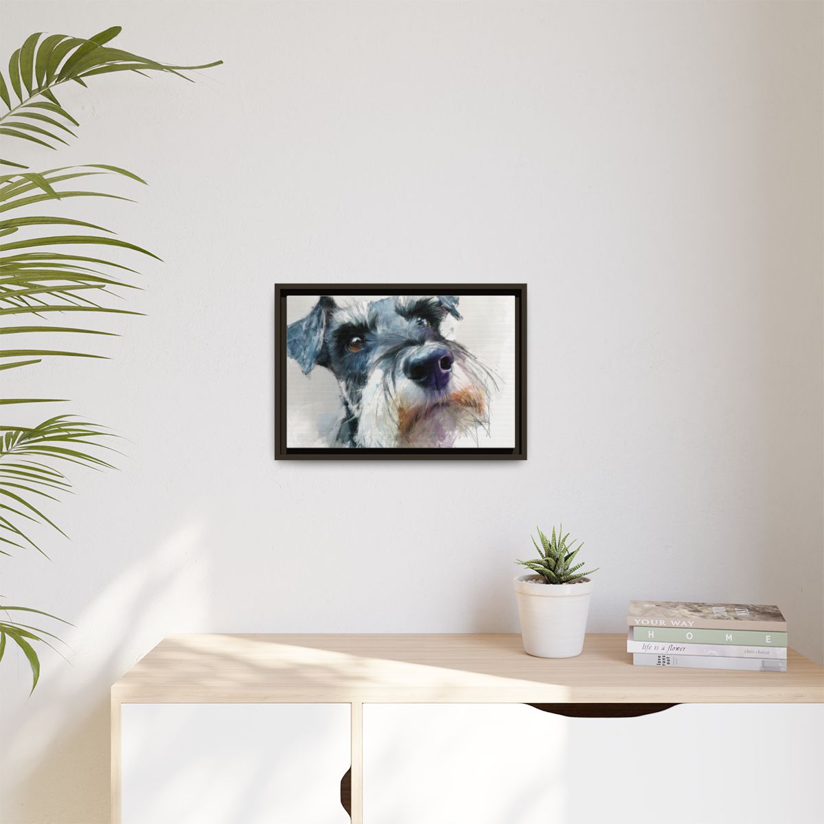 Copy of Miniature Schnauzer Canvas Print – Watercolor Dog Wall Art