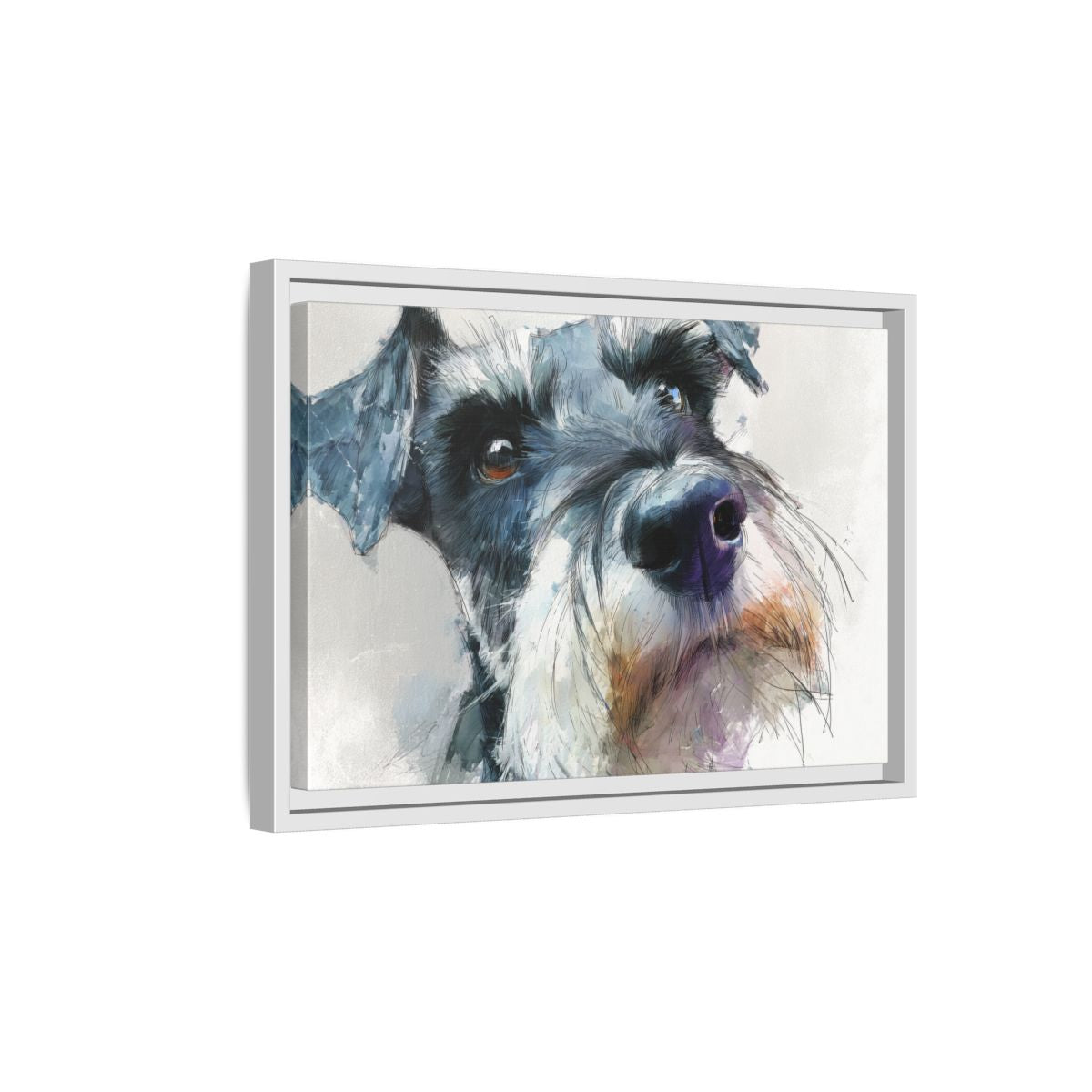 Copy of Miniature Schnauzer Canvas Print – Watercolor Dog Wall Art