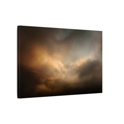 Moody Sky Abstract Canvas Wall Art – gallery wrapped canvas, side view
